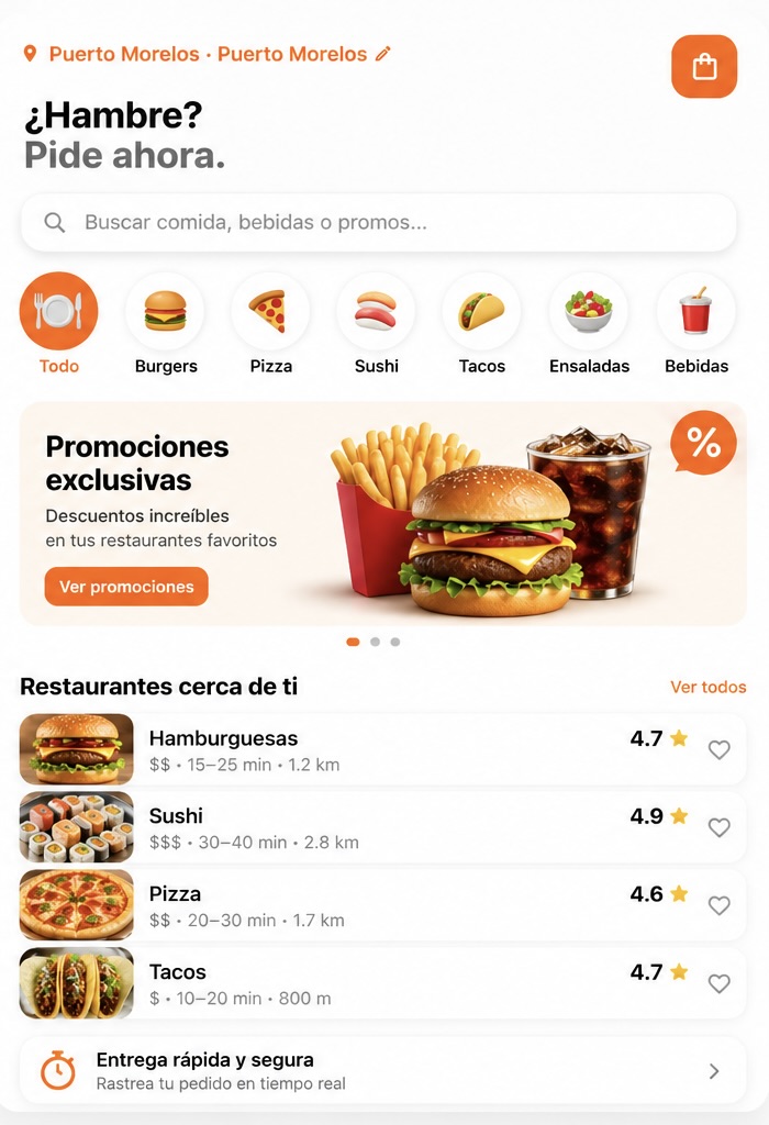 QuickEats app preview